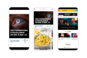 Illustration des formats MPU, Bannière, et interstitiel